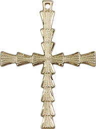 [6068KT] 14kt Gold Cross Medal