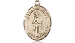 [8111KT] 14kt Gold Saint Juan Diego Medal