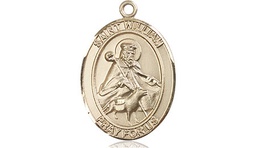 [8114KT] 14kt Gold Saint William of Rochester Medal