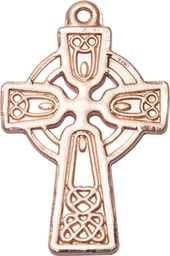 [6214KT] 14kt Gold Celtic Cross Medal
