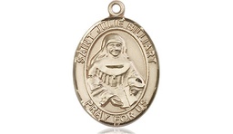 [8117KT] 14kt Gold Saint Julie Billiart Medal