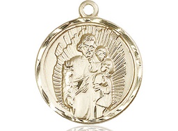 [0036KKT] 14kt Gold Saint Joseph Medal