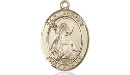 [8122KT] 14kt Gold Saint Bridget of Sweden Medal