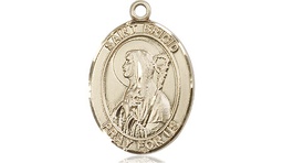 [8123KT] 14kt Gold Saint Brigid of Ireland Medal