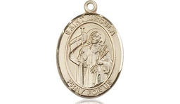 [8127KT] 14kt Gold Saint Ursula Medal