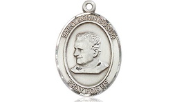 [8055SS] Sterling Silver Saint John Bosco Medal