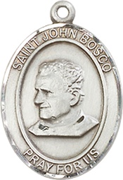 [8055SS] Sterling Silver Saint John Bosco Medal