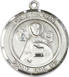 [8056RDSS] Sterling Silver Saint John the Apostle Medal