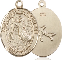 [8057GF] 14kt Gold Filled Saint Joseph of Cupertino Medal