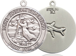 [8057RDSS] Sterling Silver Saint Joseph of Cupertino Medal