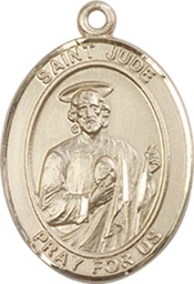 [8060GF] 14kt Gold Filled Saint Jude Medal