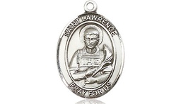 [8063SS] Sterling Silver Saint Lawrence Medal