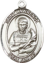 [8063SS] Sterling Silver Saint Lawrence Medal