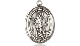 [8066SS] Sterling Silver Saint Lazarus Medal