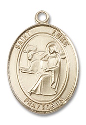 [8068GF] 14kt Gold Filled Saint Luke the Apostle Medal