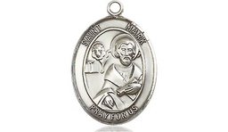 [8070SSY] Sterling Silver Saint Mark the Evangelist Medal - With Box