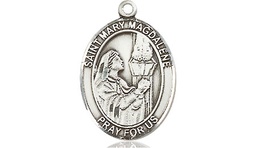 [8071SSY] Sterling Silver Saint Mary Magdalene Medal - With Box