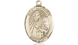[8072GF] 14kt Gold Filled Saint Margaret Mary Alacoque Medal