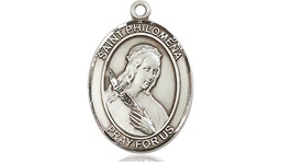 [8077SSY] Sterling Silver Saint Philomena Medal - With Box