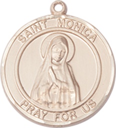 [8079RDGF] 14kt Gold Filled Saint Monica Medal