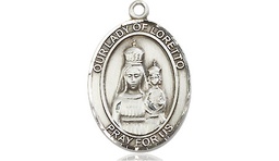 [8082SS] Sterling Silver Our Lady of Loretto Medal