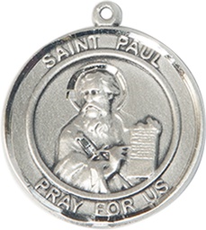 [8086RDSS] Sterling Silver Saint Paul the Apostle Medal