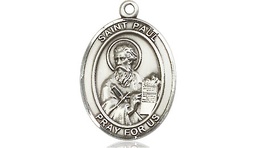 [8086SSY] Sterling Silver Saint Paul the Apostle Medal - With Box
