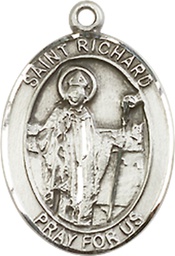 [8093SS] Sterling Silver Saint Richard Medal