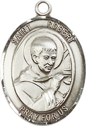 [8096SSY] Sterling Silver Saint Robert Bellarmine Medal - With Box