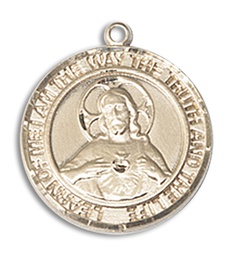 [8098RDGF] 14kt Gold Filled Scapular Medal
