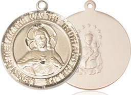 [8098RDKT] 14kt Gold Scapular Medal