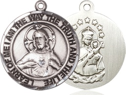 [8098RDSSY] Sterling Silver Scapular Medal