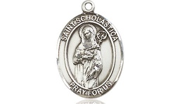 [8099SS] Sterling Silver Saint Scholastica Medal