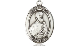 [8107SSY] Sterling Silver Saint Thomas the Apostle Medal - With Box