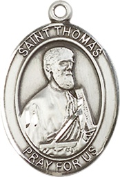 [8107SSY] Sterling Silver Saint Thomas the Apostle Medal - With Box