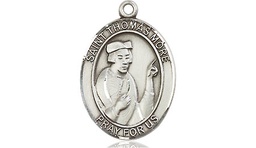 [8109SS] Sterling Silver Saint Thomas More Medal