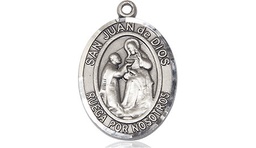 [8112SPSS] Sterling Silver San Juan de Dios Medal