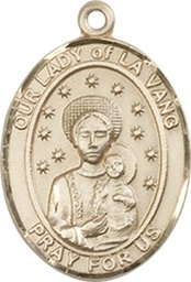[8115GF] 14kt Gold Filled Our Lady of la Vang Medal