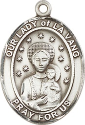 [8115SS] Sterling Silver Our Lady of la Vang Medal