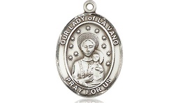 [8115SS] Sterling Silver Our Lady of la Vang Medal