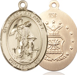 [8118GF1] 14kt Gold Filled Guardian Angel Air Force Medal