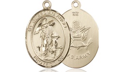 [8118GF2] 14kt Gold Filled Guardian Angel Army Medal