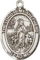 [8119SS] Sterling Silver Lord Is My Shepherd Medal