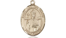 [8120GF] 14kt Gold Filled Saint Leo the Great Medal