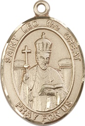 [8120GF] 14kt Gold Filled Saint Leo the Great Medal