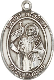 [8127SSY] Sterling Silver Saint Ursula Medal