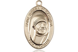[4123TCKT] 14kt Gold Saint Teresa of Calcutta Medal