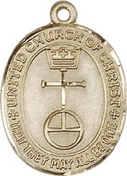 [4236KT] 14kt Gold United Church of Christ Medal