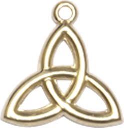 [5100KT] 14kt Gold Trinity Irish Knot Medal