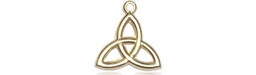 [5100KT] 14kt Gold Trinity Irish Knot Medal